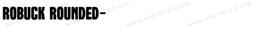 Robuck Rounded字体转换